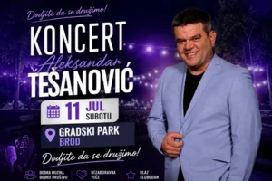 Koncert Aleksandra Tešanovića Brod 2026.
